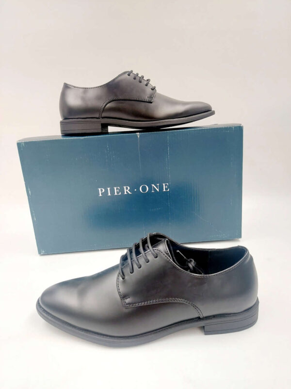 Męskie półbuty eleganckie czarne R.39 PI02S