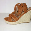 Espadryle na koturnie brązowe ONLY R.37 ON90W