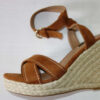 Espadryle na koturnie brązowe ONLY R.37 ON90W