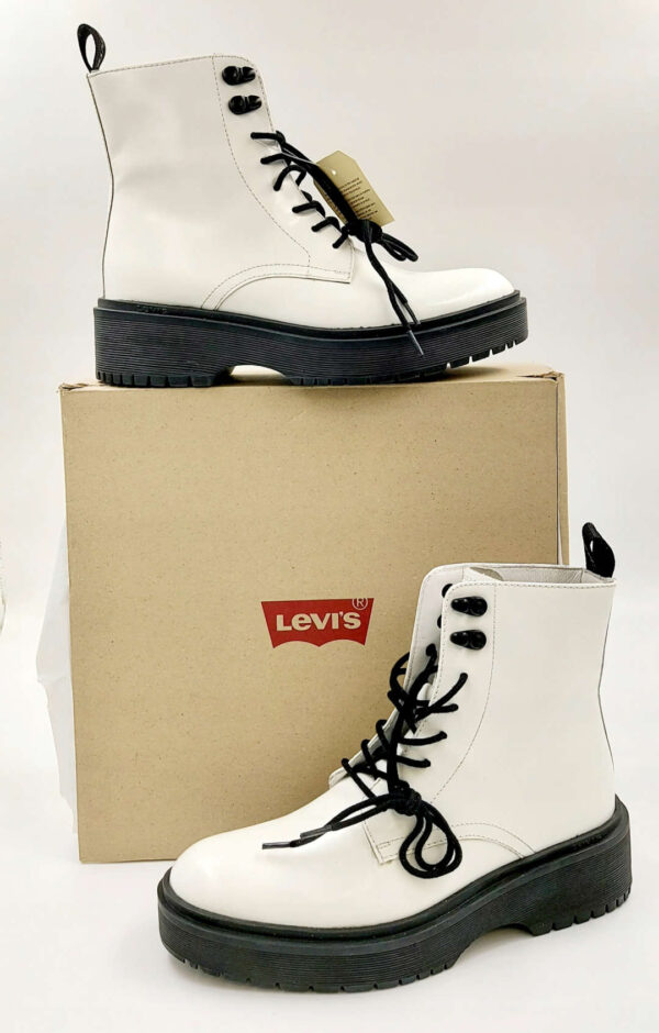 Levis Bria białe botki sznurowane R.38 LE31M