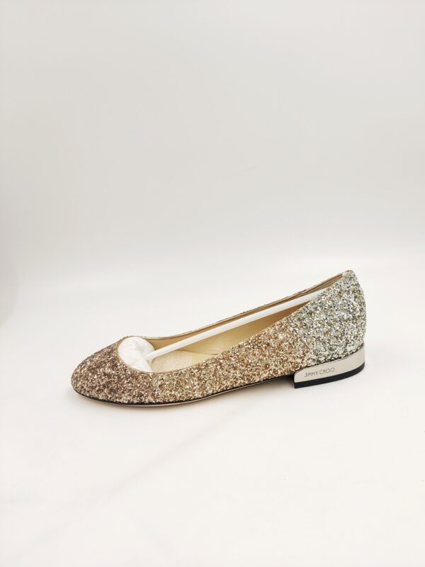 Jimmy Choo damskie balerinki brokatowe R.35 JI91P