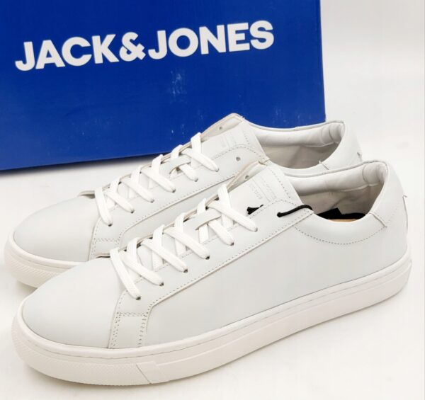 Męskie sneakersy skórzane białe Jack & Jones R.45 JA56H