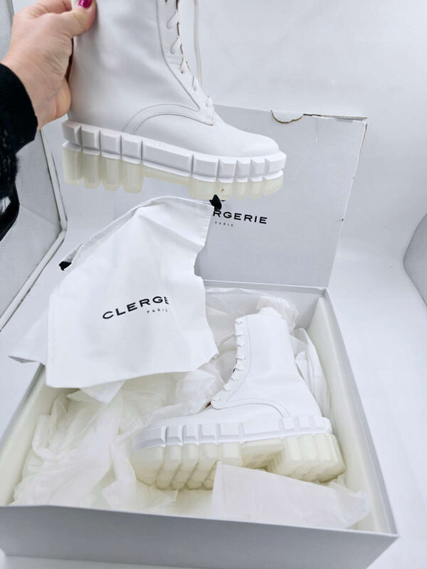 Botki białe na platformie CLERGERIE PARIS R.36 CL94F