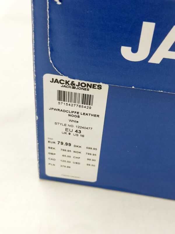 Męskie sneakersy skórzane biale Jack & Jones R.43 JA48S
