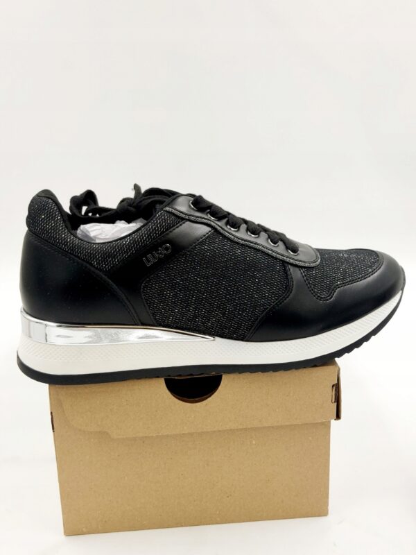LIU JO Sneakersy niskie na koturnie błyszczące R.41 LI88L