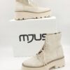 Buty ze skóry zamszowej beżowe na zamek MJUS R.41 MJ88L