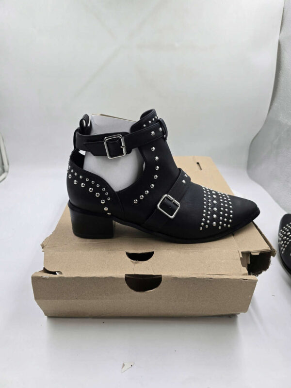 Damskie botki czarne na obcasie CITY CHIC szerokie R.42 CH75T