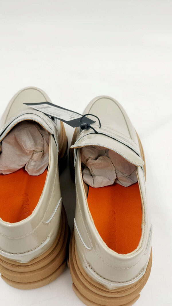 Mokasyny BIANCO Loafersy skórzane szare R.36 BI8M