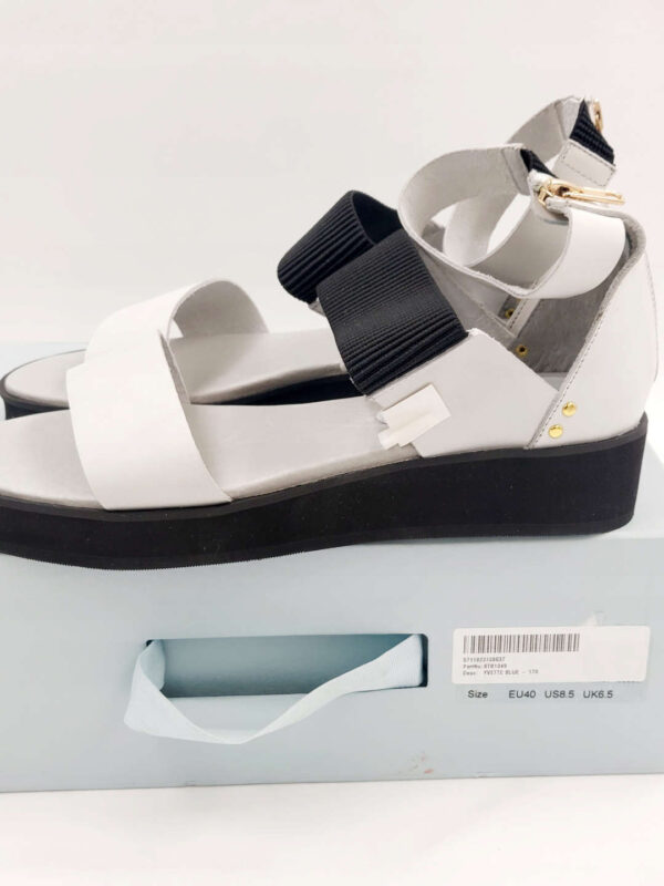 d2c7580054071eb88881c18b9152f9d1.jpg Damskie sandały skórzane białe czarne SHOE HE BEAR R.40 SH8S