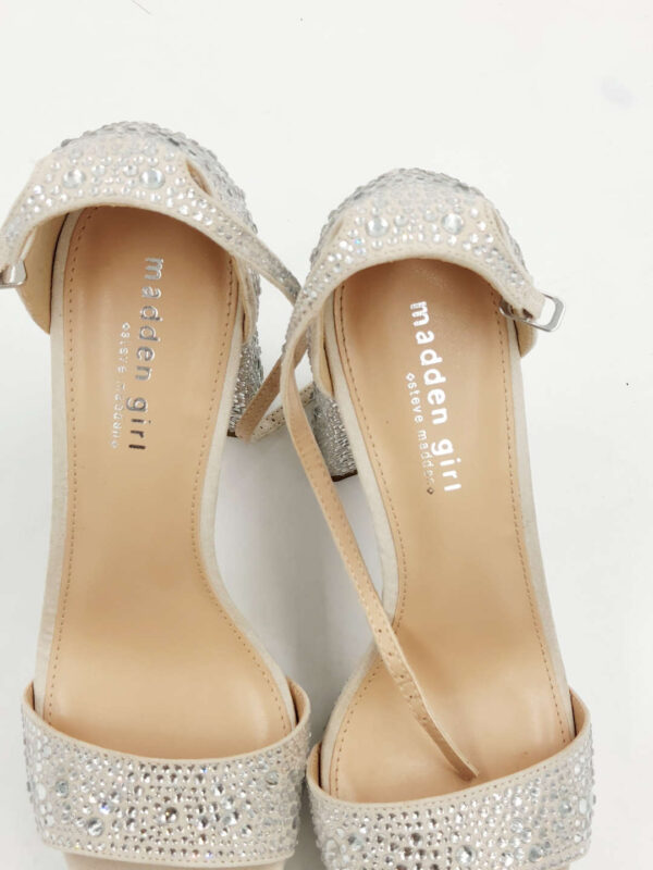 Sandały na obcasie srebrne Steve Madden R.41 ST4S