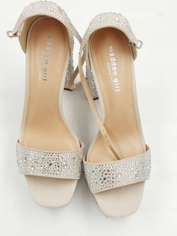 Sandały na obcasie srebrne Steve Madden R.41 ST4S