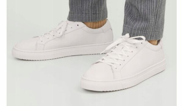Męskie sneakersy skórzane biale Jack & Jones R.44 JA5A