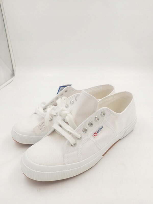 Tenisówki białe wiązane SUPERGA R.45 SU66L