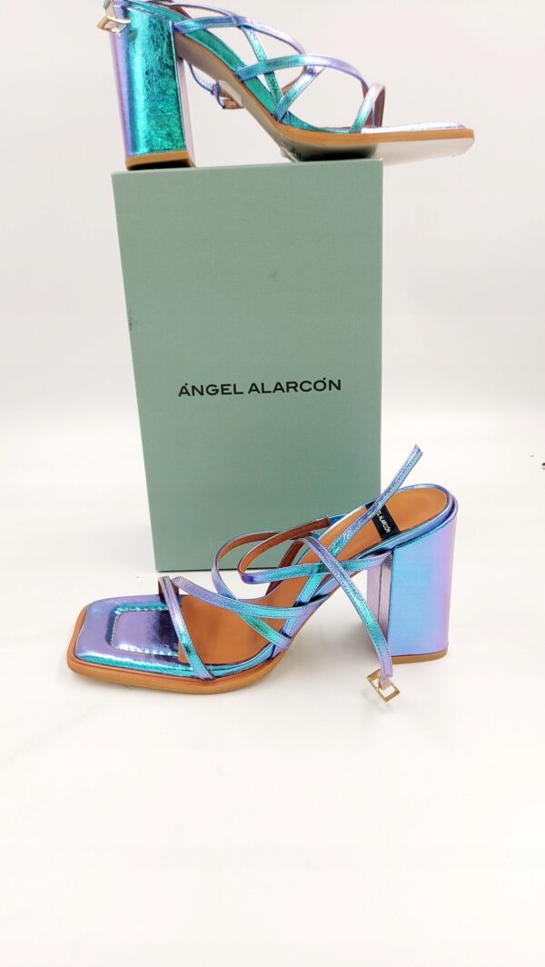 e64cfd5860e86fc6550e5aa7aa19c87b.jpg Angel strappy sandały na obcasie metalic R.42 AN2S