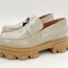 Mokasyny BIANCO Loafersy skórzane szare R.36 BI8M