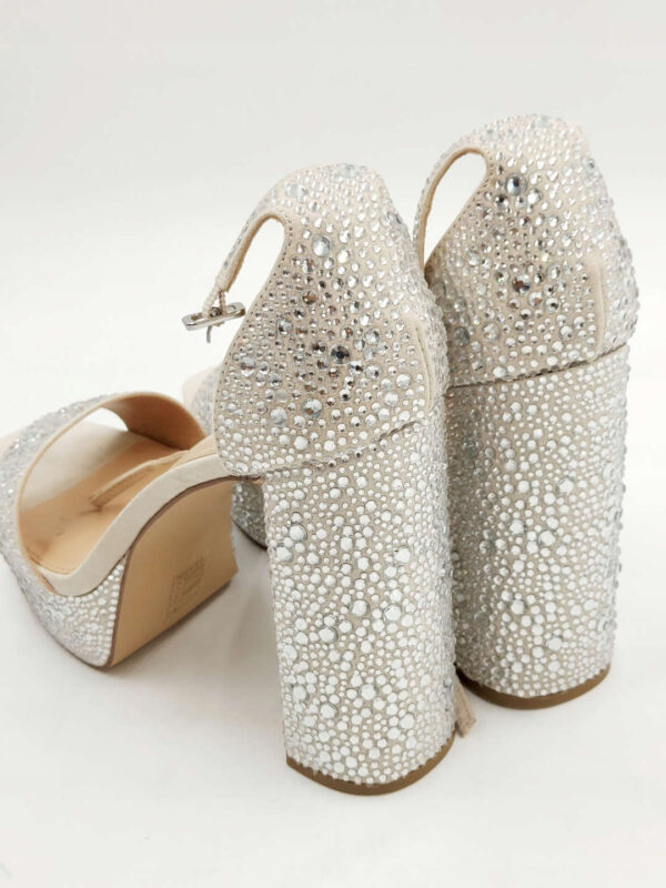Sandały na obcasie srebrne Steve Madden R.41 ST4S