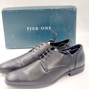Półbuty męskie czarne wiązane Pier one R.48 PI8L