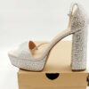 Sandały na obcasie srebrne Steve Madden R.41 ST4S