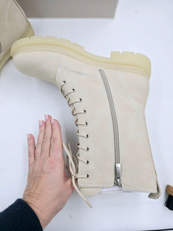 Damskie botki skórzane nubuk beżowe TAMARIS R.41 TA63EL