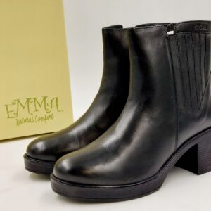 Damskie Botki skórzane ocieplane czarne EMMA R.38 EM8F
