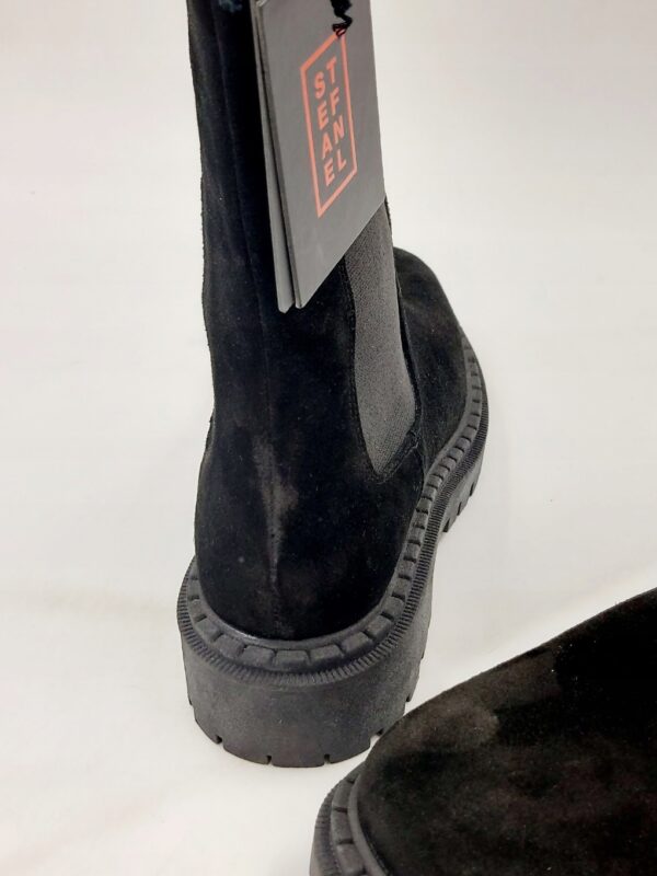 Damskie botki zamszowe na platformie czarne STEFANEL R.39 ST72A