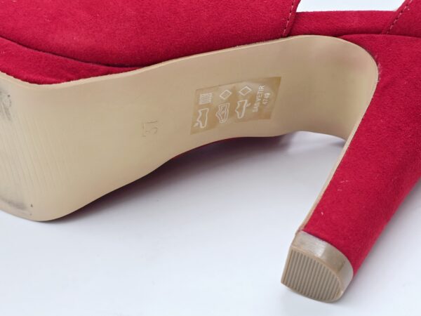 Czółenka damskie na obcasie czerwone  GEMO  R.37  GE53R
