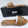 DKNY Klapki skórzane WAVERLY Brązowe  R.38  DK84T