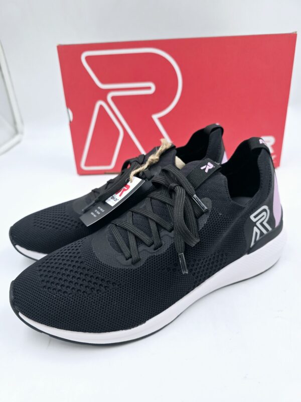 Damskie sneakersy  czarne  Rieker sportowe buty  R.37  RI45G