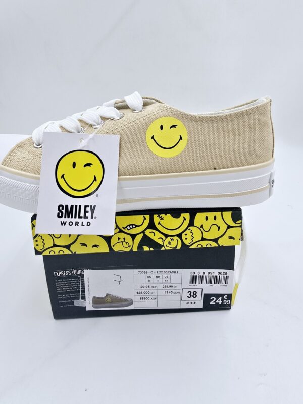 Buty damskie tenisówki żółte trampki SMILEY  R.38  SM93R