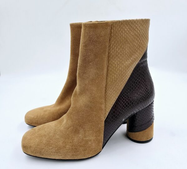 Botki damskie skórzane CLAUDIE PIERLOT brązowe R.40  CL95Y