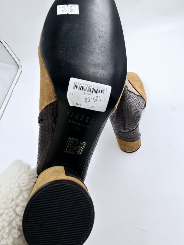 Botki damskie skórzane CLAUDIE PIERLOT brązowe R.40  CL95Y