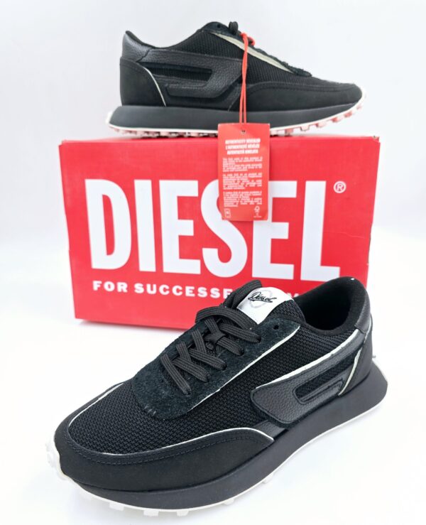 Sneakersy czarne sportowe DIESEL S-RAER LC  R.38  DI73R