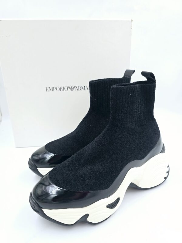 Emporio Armani  Sneakersy wysokie czarne  R.39  EM84T