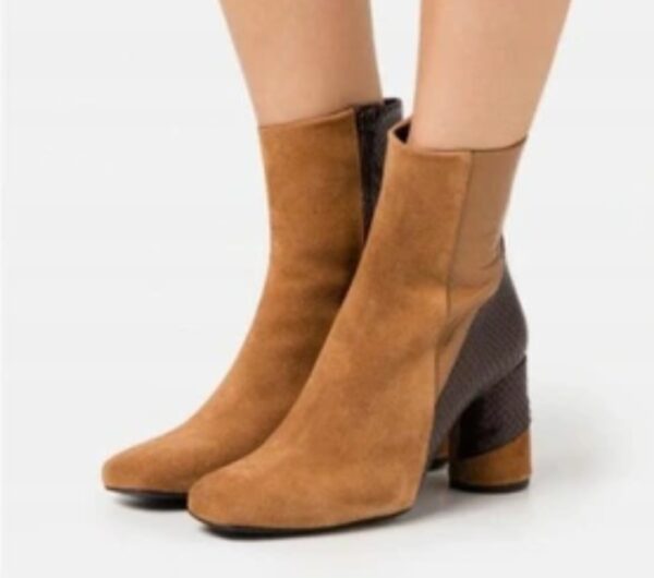 Botki damskie skórzane CLAUDIE PIERLOT brązowe R.40  CL95Y