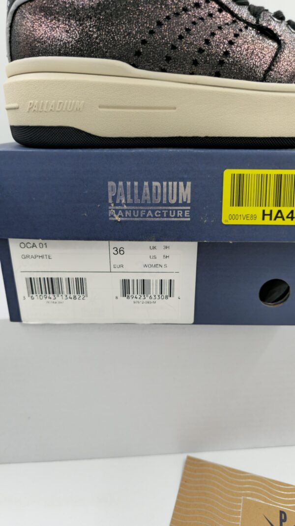 Sneakersy niskie skórzane Palladium  metaliczne szare  R.36 PA92D