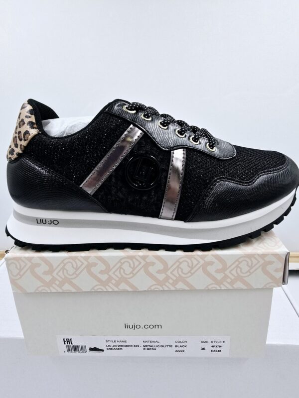 Sneakersy Liu Jo Wonder 629 buty brokatowe czarne  R.36 LI73M