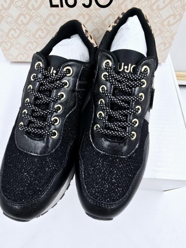 Sneakersy Liu Jo Wonder 629 buty brokatowe czarne  R.36 LI73M
