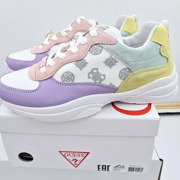 Sneakersy  damskie Guess FL6LCKF LILPE pastelowe kolory  R.40 GU38W