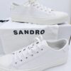SANDRO E21 VULCA trampki białe skórzane unisex sneakersy R.44 SA12D
