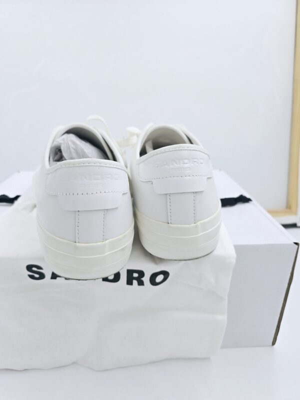 SANDRO E21 VULCA trampki białe skórzane unisex sneakersy R.44 SA12D