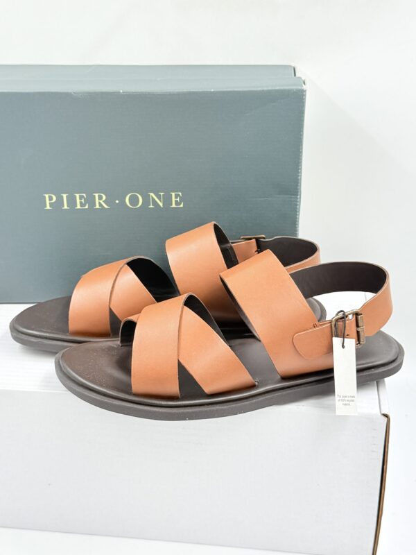 Sandały skórzane unisex brązowe Pier One R.41 PI 73