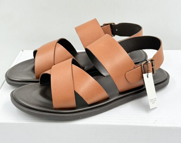 Sandały skórzane unisex brązowe Pier One R.41 PI 73