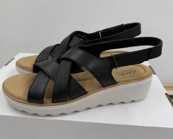 Damakie  sandały  na rzepy czarne  Clarks  Jillian Spring  R.38  CL74T