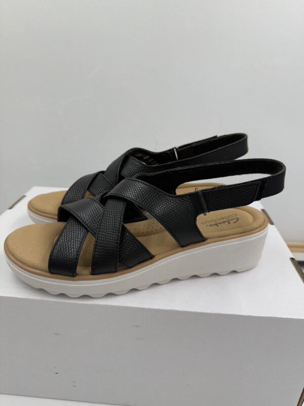 Damakie  sandały  na rzepy czarne  Clarks  Jillian Spring  R.38  CL74T
