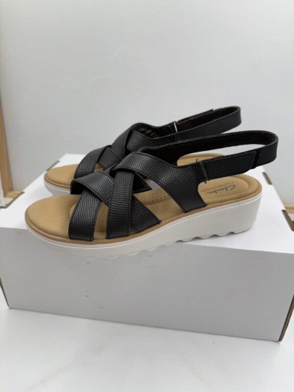 Damakie  sandały  na rzepy czarne  Clarks  Jillian Spring  R.38  CL74T