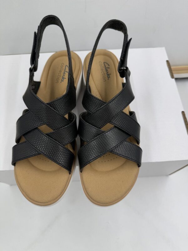 Damakie  sandały  na rzepy czarne  Clarks  Jillian Spring  R.38  CL74T
