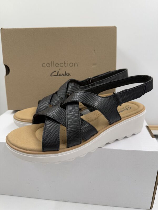 Damakie  sandały  na rzepy czarne  Clarks  Jillian Spring  R.38  CL74T