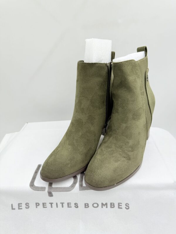 Botki damskie na obcasie lub LES PETITES zielone R.38 LP656