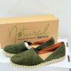Espadryle damskie skórzane Natural  sense zielone R.37 NA64G
