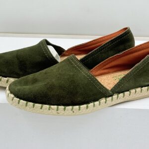 Espadryle damskie skórzane Natural  sense zielone R.37 NA64G